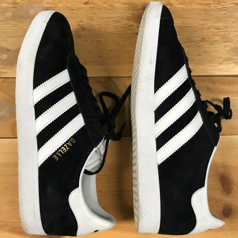 Adidas Gazelle black and white sneakers